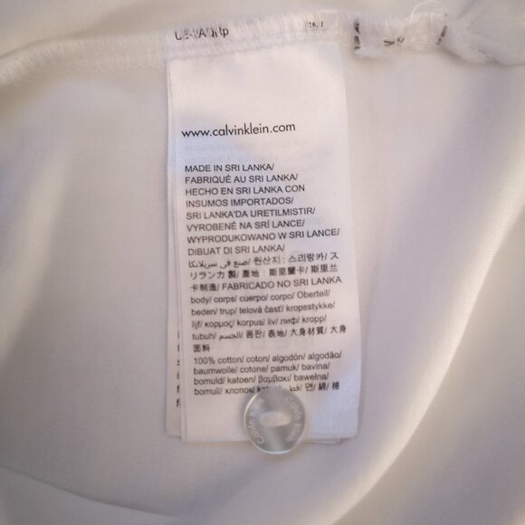 Calvin Klein Liquid Touch Men's Size Large Short Sleeve White Polo - Picture 6 of 11